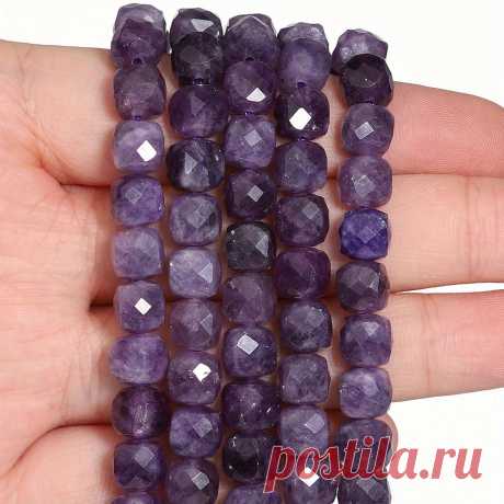 22/46шт. натуральные аметистовые каменные бусины 7мм - Temu Moldova