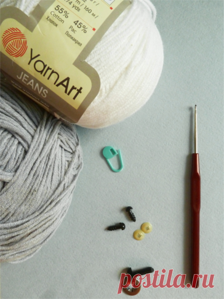 Белый Полярный Мишка Амигуруми Крючком – Схема – Амигурумик