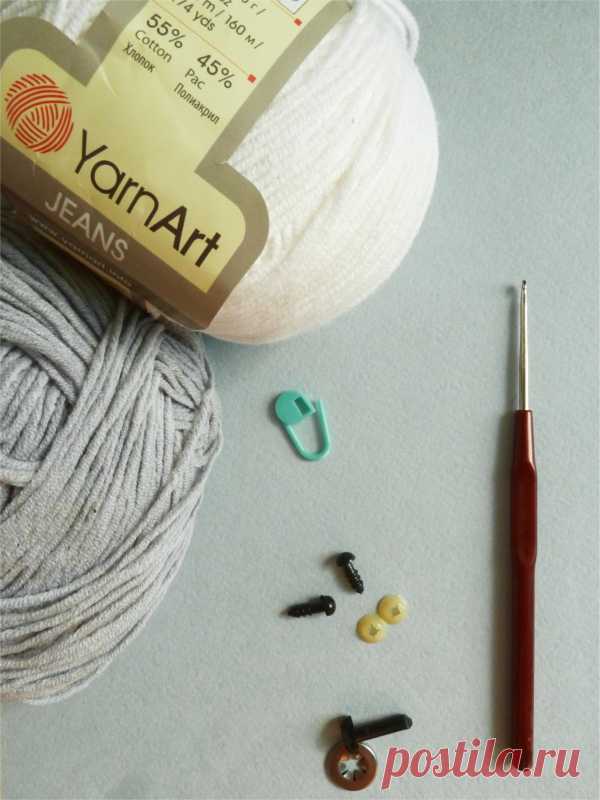 Белый Полярный Мишка Амигуруми Крючком – Схема – Амигурумик