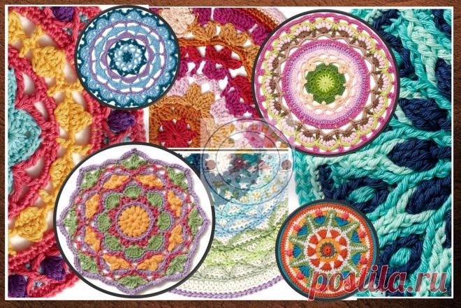 КРУГЛЫЕ МОТИВЫ «МАНДАЛЫ» КРЮЧКОМ. ОТ ПРОСТОГО К БОЛЕЕ СЛОЖНОМУ. | ВЯЗАЛЬНЫЙ ДАЙДЖЕСТ | Яндекс Дзен