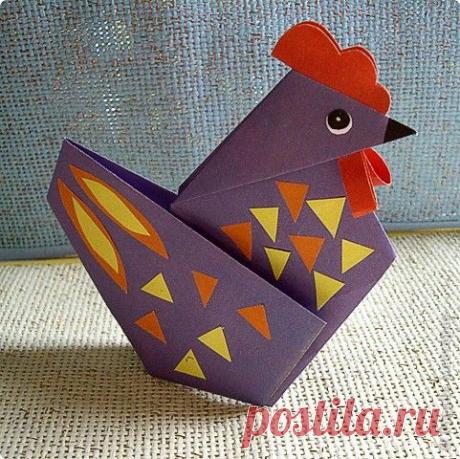 Курочка (оригами)