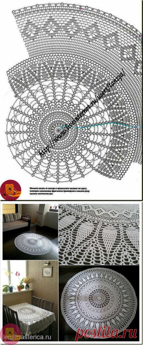 Круглая скатерть “Ассорти” — Сделай сам, идеи для творчества - DIY Ideas