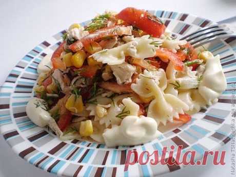 Салат с макаронами / Рецепты с фото Хочу поделится рецептом салата который пополнил мой список любимых и простых в приготовлении блюд. Сделав такой салат однажды я была просто в восторге от его насыщенного и необычно...