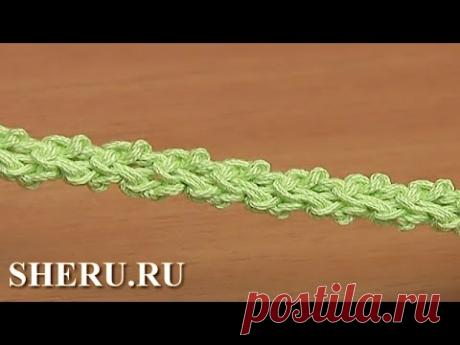 Нежный шнур гусеничка связанный крючком Урок 105