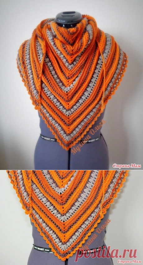 Очень красивый бактус крючком