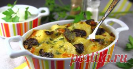Картофельная запеканка с грибами