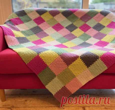 Rainforest Crochet Patchwork Squares BlanketThe Crochet Swirl