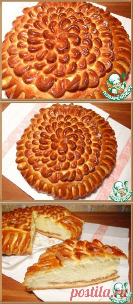 Пирог &quot;Воздушные петельки&quot; с ореховой начинкой - кулинарный рецепт