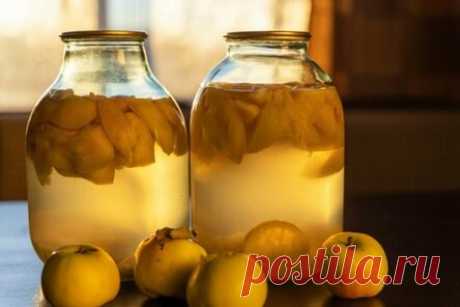 Яблочный компот с лимоном