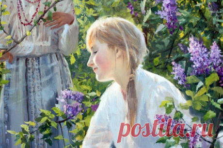 луг.околица.домишко. худ.Василий Жданов.