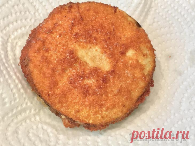 Жареные цуккини и баклажаны с мясным фаршем