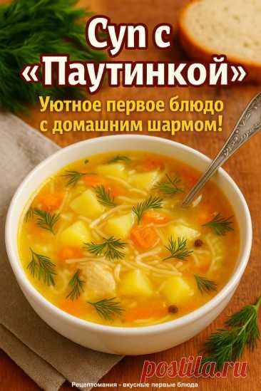 Лёгкий куриный бульон с нежной яичной 'паутинкой' – идеальный обед.

 Ингредиенты:

Для бульона:

Курица (филе/голень/бедро) – 500 г
Лук репчатый – 1 шт. (целиком)
Морковь – 1 шт. (целиком или пополам)
Перец горошком – 5-7 шт.
Соль – по вкусу