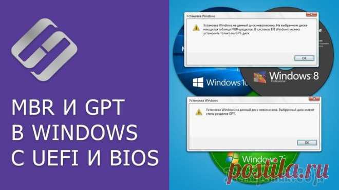 Установка Windows 10 на диск MBR и GPT при наличии BIOS или UEFI Какие настройки надо произвести, перед тем как приступить к установке Windows 10, будет зависеть от того, какая версия BIOS использует ваша материнская плата и какой тип жёсткого диска установлен в ко...