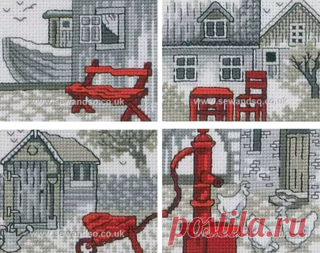 Красные миниатюрки от Permin.