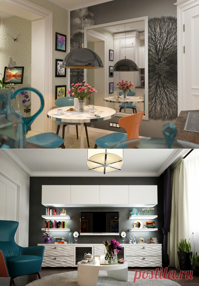 Неоклассика с артистическим налётом на 33 м2 от Studio FD - Дизайн интерьеров | Идеи вашего дома | Lodgers