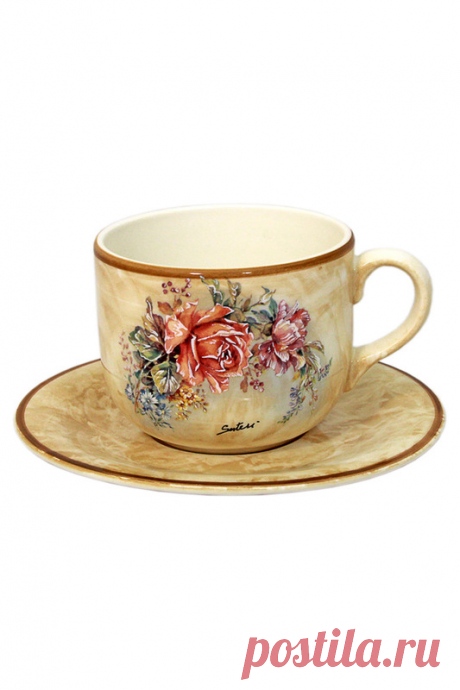 Купить Чашка 0,5 л с блюдцем LCS LCS933/T/P-EL-AL МУЛЬТИКОЛОР со скидкой в интернет-магазине kupivip.ru - распродажа