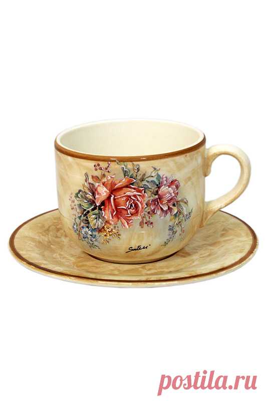 Купить Чашка 0,5 л с блюдцем LCS LCS933/T/P-EL-AL МУЛЬТИКОЛОР со скидкой в интернет-магазине kupivip.ru - распродажа