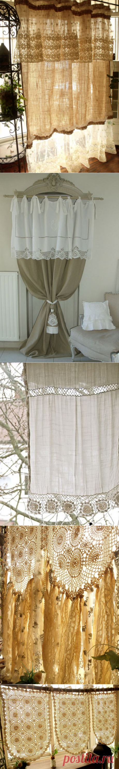 Идеи штор и занавесок в винтажном стиле для дачного дома - Ярмарка Мастеров - ручная работа, handmade