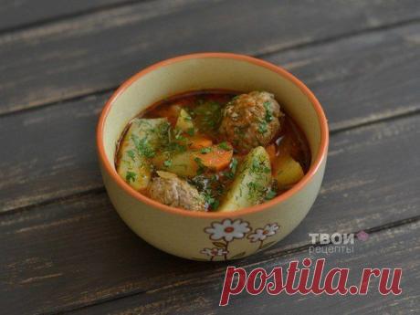 Картофель в томатном соусе с фрикадельками / Изысканные кулинарные рецепты