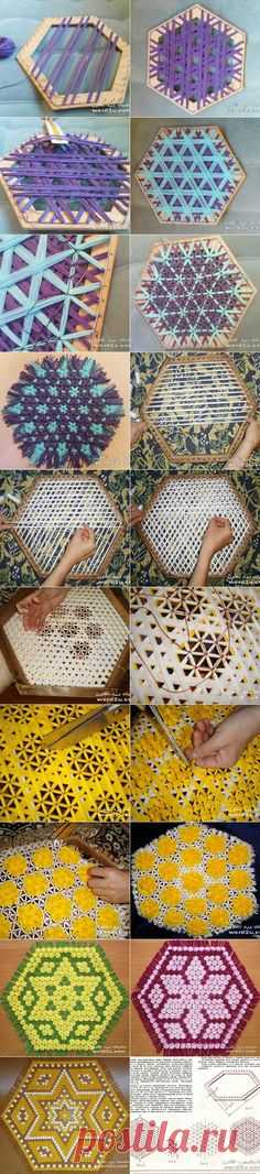 Weaving в Pinterest | Коврики Своими Руками, Гобелены и Прихватки