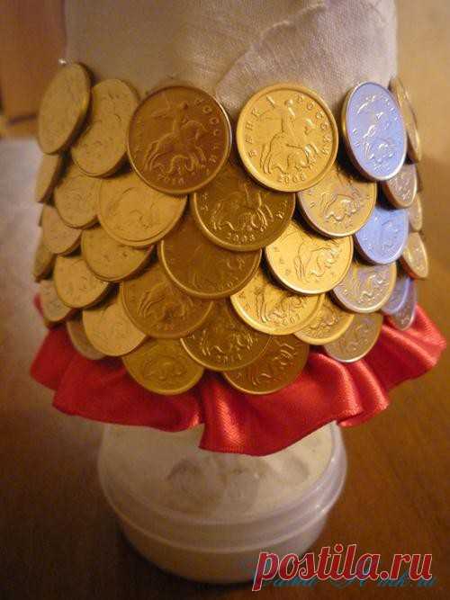 Денежная ёлочка из монет