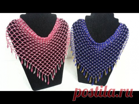 &quot;Славянка&quot; (Горизонтальное плетение)/Necklace beaded kerchief &quot;Slavyanka&quot; (horizontal weave)