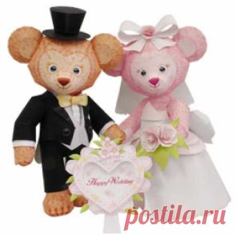 Свадебные Медведь - Игрушки - Бумага Craft - Canon CREATIVE PARK