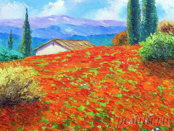 Буйство красок. Художник Jean Marc Janiaczyk