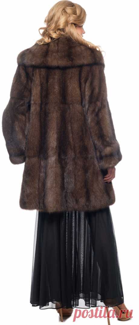 Купить Полупальто из меха соболя, модель 106100 - Цена 2062500