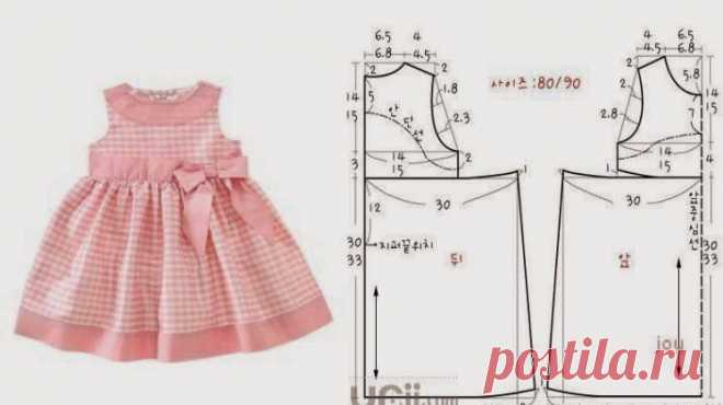 VESTIDO DE CRIANÇA 3 A 4 ANOS COM MEDIDAS - 1 | Cortes e Costura