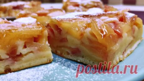 Прозрачный яблочный пирог "Перевёртыш" (красивый, сочный и готовить просто) | Розовый баклажан | Яндекс Дзен