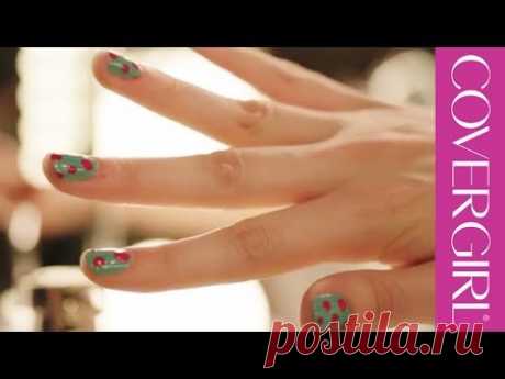 French Manicure Design: &amp; Polka Dot Nails | COVERGIRL