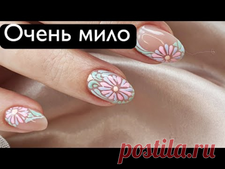 ЛИШАЕМ НОГТЕЙ. длина минус 1. Очень приочень короткие ногти. ВЕСЕННИЙ дизайн ногтей на руках.