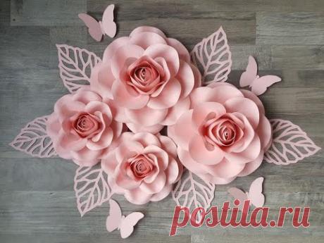 Rose Paper Flower tem #36 Large Rose Tutorial. Rose paper flower tutorial. Diy  Rose Tutorial