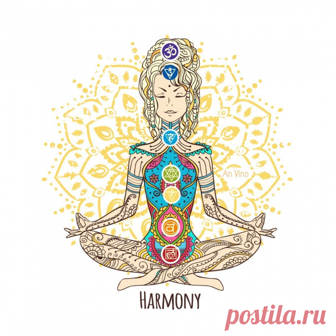 Yoga Man With Dreadlock. Ornament Beautiful Doodle Art. Concept Of