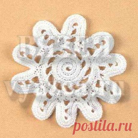 Вязание крючком ирландского кружева схемы