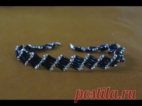 Браслет из бисера.  Бисероплетение.  Мастер класс