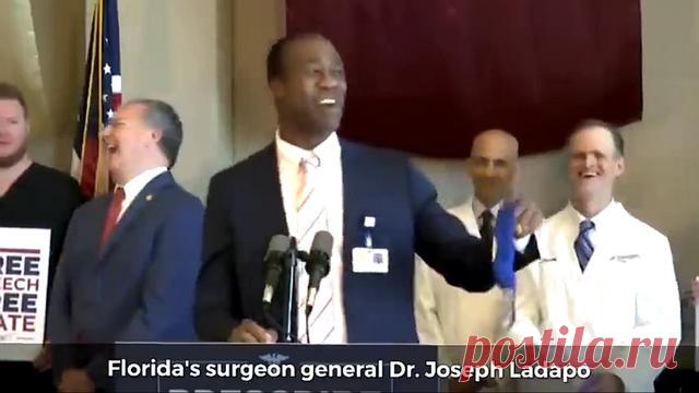 Florida's surgeon general Dr. Joseph Ladapo explaining face masks do nothing, it's all theatre Mirror: https://www.bitchute.com/video/K2TR2kVIy3Go