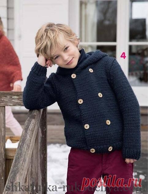 Жакет на хлопчика спицями опис Шкільний жакет для хлопчика