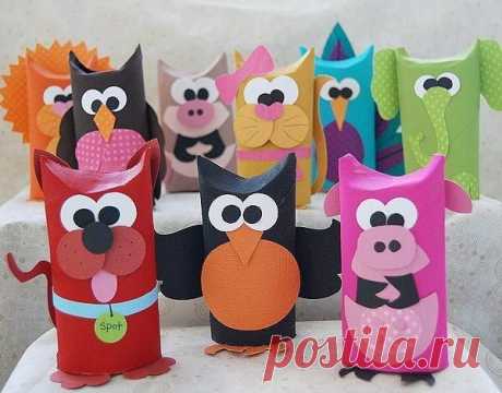 ​​Поделки из картонных рулончиков. - Поделки с детьми | Деткиподелки
