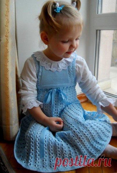 Ажурный сарафан для юной модницы