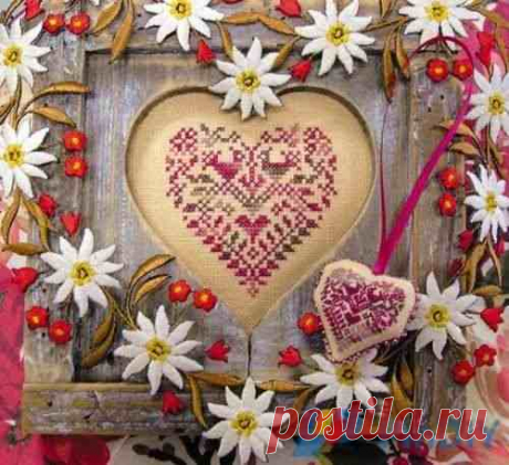 Tournicoton - Coeur Tyrol (French) -Связь и вышивка крестом (Не могу опубликовать только в новой теме) -Крестовые рисунки Scanned-PinDIY.com