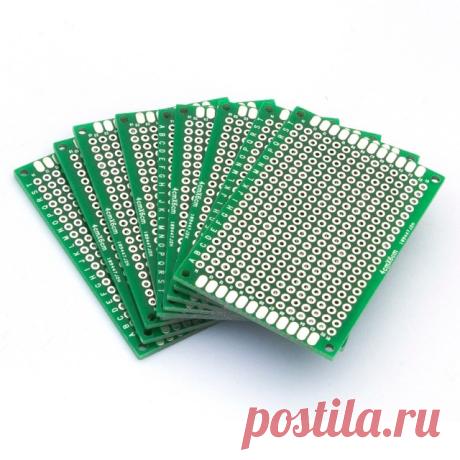 86036 Бесплатная доставка 10 шт. Double Side Прототип diy PCB Универсальный Печатные Платы 4 х 6 см купить на AliExpress
