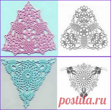 Большая подборка красивых мотивов крючком — DIYIdeas