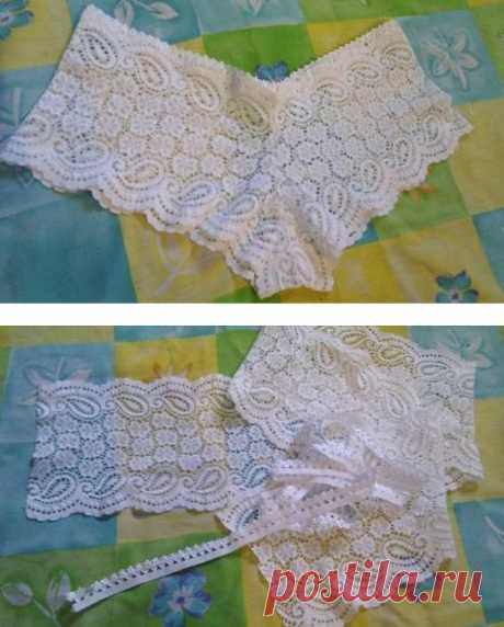 ШЬЕМ САМИ КРУЖЕВНЫЕ ТРУСИКИ
