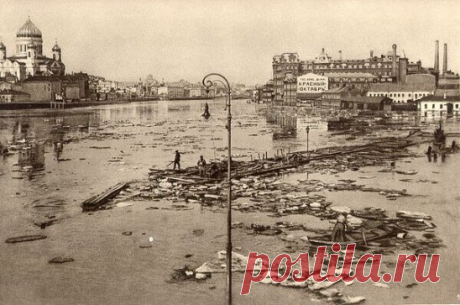 Наводнение в Москве, 1927 год.