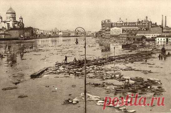Наводнение в Москве, 1927 год.