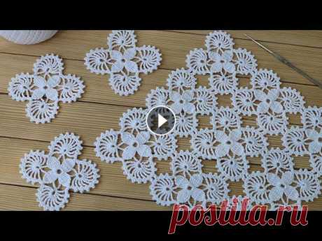 Простой КВАДРАТНЫЙ МОТИВ вязание крючком для начинающих СХЕМА мотива Crochet motif tutorial patterns Простой КВАДРАТНЫЙ МОТИВ вязание крючком для начинающих СХЕМА мотива Crochet motif tutorial patterns...