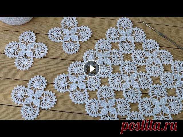 Простой КВАДРАТНЫЙ МОТИВ вязание крючком для начинающих СХЕМА мотива Crochet motif tutorial patterns Простой КВАДРАТНЫЙ МОТИВ вязание крючком для начинающих СХЕМА мотива Crochet motif tutorial patterns...