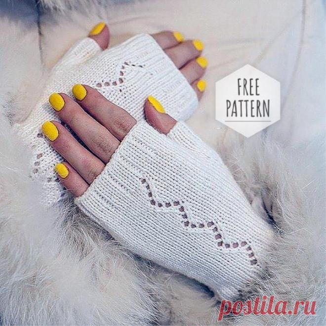 White Elegant Gloves Free Pattern